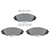 Image de Kit De Plaquettes De Frein, Frein À Disque 2406201 Textar Textar 2406201 Chevrolet;Daewoo