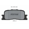 Image de Kit De Plaquettes De Frein, Frein À Disque 2370201 Textar Textar 2370201 Lexus;Toyota