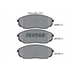 Image de Kit De Plaquettes De Frein, Frein À Disque 2409201 Textar Textar 2409201 Kia