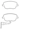 Image de Kit De Plaquettes De Frein, Frein À Disque Q+ 2358102 Textar Textar 2358102 Seat;Skoda;Volkswagen