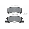 Image de Kit De Plaquettes De Frein, Frein À Disque 2422901 Textar Textar 2422901 Daihatsu;Mitsubishi
