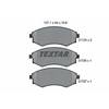Image de Kit De Plaquettes De Frein, Frein À Disque 2172502 Textar Textar 2172502 Daewoo;Ssangyong