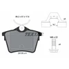 Image de Kit De Plaquettes De Frein, Frein À Disque 2413501 Textar Textar 2413501 Citroen;Peugeot