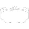 Image de Jeu De Plaquettes De Frein 2396101 Textar Textar 2396101 Audi;Lamborghini;Porsche