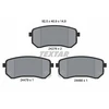 Image de Kit De Plaquettes De Frein, Frein À Disque 2427601 Textar Textar 2427601 Hyundai;Kia