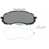Image de Kit De Plaquettes De Frein, Frein À Disque 2437201 Textar Textar 2437201 Subaru
