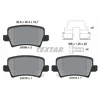 Image de Kit De Plaquettes De Frein, Frein À Disque 2408601 Textar Textar 2408601 Honda