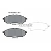 Image de Kit De Plaquettes De Frein, Frein À Disque 2369801 Textar Textar 2369801 Infiniti;Nissan;Renault