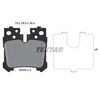 Image de Kit De Plaquettes De Frein, Frein À Disque 2424401 Textar Textar 2424401 Lexus;Toyota