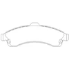 Image de Jeu De Plaquettes De Frein 2444801 Textar Textar 2444801 Chevrolet;Isuzu;Saab