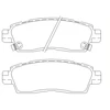 Image de Jeu De Plaquettes De Frein 2444501 Textar Textar 2444501 Chevrolet;Gmc;Isuzu;Saab