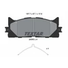 Image de Kit De Plaquettes De Frein, Frein À Disque 2435001 Textar Textar 2435001 Lexus;Toyota