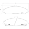Image de Kit De Plaquettes De Frein, Frein À Disque 2419401 Textar Textar 2419401 Cadillac;Chevrolet