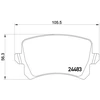 Image de Jeu De Plaquettes De Frein 2448302 Textar Textar 2448302 Volkswagen