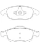 Image de Jeu De Plaquettes De Frein 2453801 Textar Textar 2453801 Citroen;Ds;Peugeot
