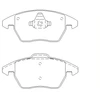 Image de Jeu De Plaquettes De Frein 2358704 Textar Textar 2358704 Audi