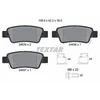 Image de Kit De Plaquettes De Frein, Frein À Disque 2463501 Textar Textar 2463501 Honda