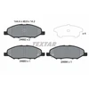 Image de Kit De Plaquettes De Frein, Frein À Disque 2468201 Textar Textar 2468201 Nissan