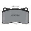 Image de Jeu De Plaquettes De Frein, Frein À Disque 2332501 Textar Textar 2332501 Cadillac;Ford;Ford Usa;Honda;Tesla