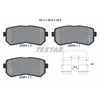 Image de Kit De Plaquettes De Frein, Frein À Disque Q+ 2494901 Textar Textar 2494901 Hyundai