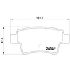 Image de Kit De Plaquettes De Frein, Frein À Disque 2434903 Textar Textar 2434903 Opel