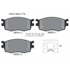Image de Kit De Plaquettes De Frein, Frein À Disque 2501901 Textar Textar 2501901 Hyundai