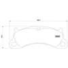 Image de Kit De Plaquettes De Frein, Frein À Disque 2500301 Textar Textar 2500301 Porsche