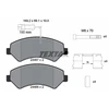 Image de Kit De Plaquettes De Frein, Frein À Disque 2446701 Textar Textar 2446701 Citroen;Fiat;Opel;Peugeot;Toyota