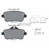 Image de Jeu De Plaquettes De Frein 2521501 Textar Textar 2521501 Mercedes-Benz