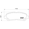 Image de Kit De Plaquettes De Frein, Frein À Disque 2548101 Textar Textar 2548101 Toyota