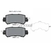 Image de Kit De Plaquettes De Frein, Frein À Disque 2554001 Textar Textar 2554001 Mazda