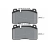 Image de Kit De Plaquettes De Frein, Frein À Disque 2564301 Textar Textar 2564301 Audi;Porsche