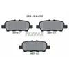 Image de Kit De Plaquettes De Frein, Frein À Disque 2577801 Textar Textar 2577801 Infiniti;Nissan;Renault;Suzuki