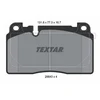 Image de Kit De Plaquettes De Frein, Frein À Disque 2564305 Textar Textar 2564305 Audi