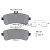 Image de Kit De Plaquettes De Frein, Frein À Disque Q+ 2516302 Textar Textar 2516302 Mercedes-Benz