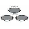 Image de Kit De Plaquettes De Frein, Frein À Disque 2587801 Textar Textar 2587801 Mazda