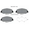 Image de Kit De Plaquettes De Frein, Frein À Disque 2579201 Textar Textar 2579201 Honda