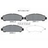 Image de Kit De Plaquettes De Frein, Frein À Disque 2599901 Textar Textar 2599901