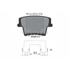 Image de Kit De Plaquettes De Frein, Frein À Disque 2416303 Textar Textar 2416303 Chrysler;Dodge;Lancia