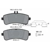 Image de Kit De Plaquettes De Frein, Frein À Disque Q+ 2516305 Textar Textar 2516305 Mercedes-Benz