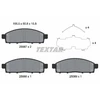 Image de Kit De Plaquettes De Frein, Frein À Disque 2508703 Textar Textar 2508703 Fiat;Mitsubishi