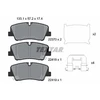 Image de Kit De Plaquettes De Frein, Frein À Disque Q+ 2241801 Textar Textar 2241801 Hyundai