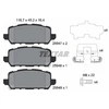 Image de Kit De Plaquettes De Frein, Frein À Disque 2594701 Textar Textar 2594701 Honda
