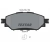 Image de Kit De Plaquettes De Frein, Frein À Disque 2123401 Textar Textar 2123401 Toyota
