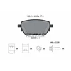 Image de Kit De Plaquettes De Frein, Frein À Disque Q+ 2298601 Textar Textar 2298601 Mercedes-Benz