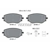 Image de Jeu De Plaquettes De Frein, Frein À Disque 2618801 Textar Textar 2618801 Dacia;Mitsubishi;Nissan;Renault