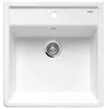 Image de BLANCO PANOR 60 | Céramique blanc cristal brillant | Type de montage : montage par le haut | Pour armoires inférieures de 60 cm de large | Grand volume de bassin | Surface facile à nettoyer | Un trou en occasion ou reconditionné