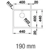 Image de Evier à encastrer Andano 400-IF cuve inox 522957
