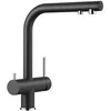 Image de BLANCO 523 130 Fontas II - Robinet d'évier de cuisine anthracite en granit (Silgranit) avec bec fixe II-anthracite-523130, Rohrauslauf en occasion ou reconditionné