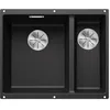 Image de BLANCO SUBLINE 340/160-U   Évier de Cuisine Double Sous Plan pour Meubles Bas de 60 cm de Large   SILGRANIT   Gris   523548 en occasion ou reconditionné